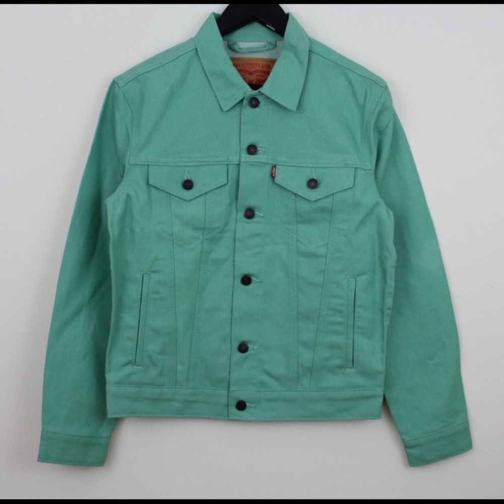 levis mint green jean jacket (Trucker)